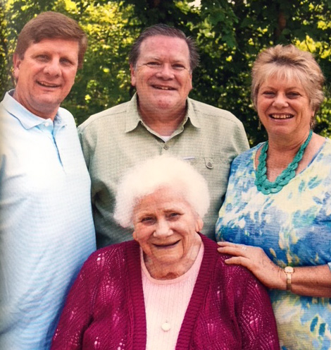 Rose Ann with Gordon, David and Janet